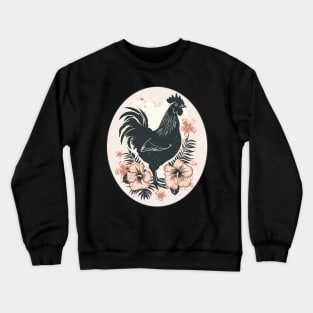 Cute Cottagecore  Chicken Mama Hen Farm Garden Adore Flower Chickens Crewneck Sweatshirt